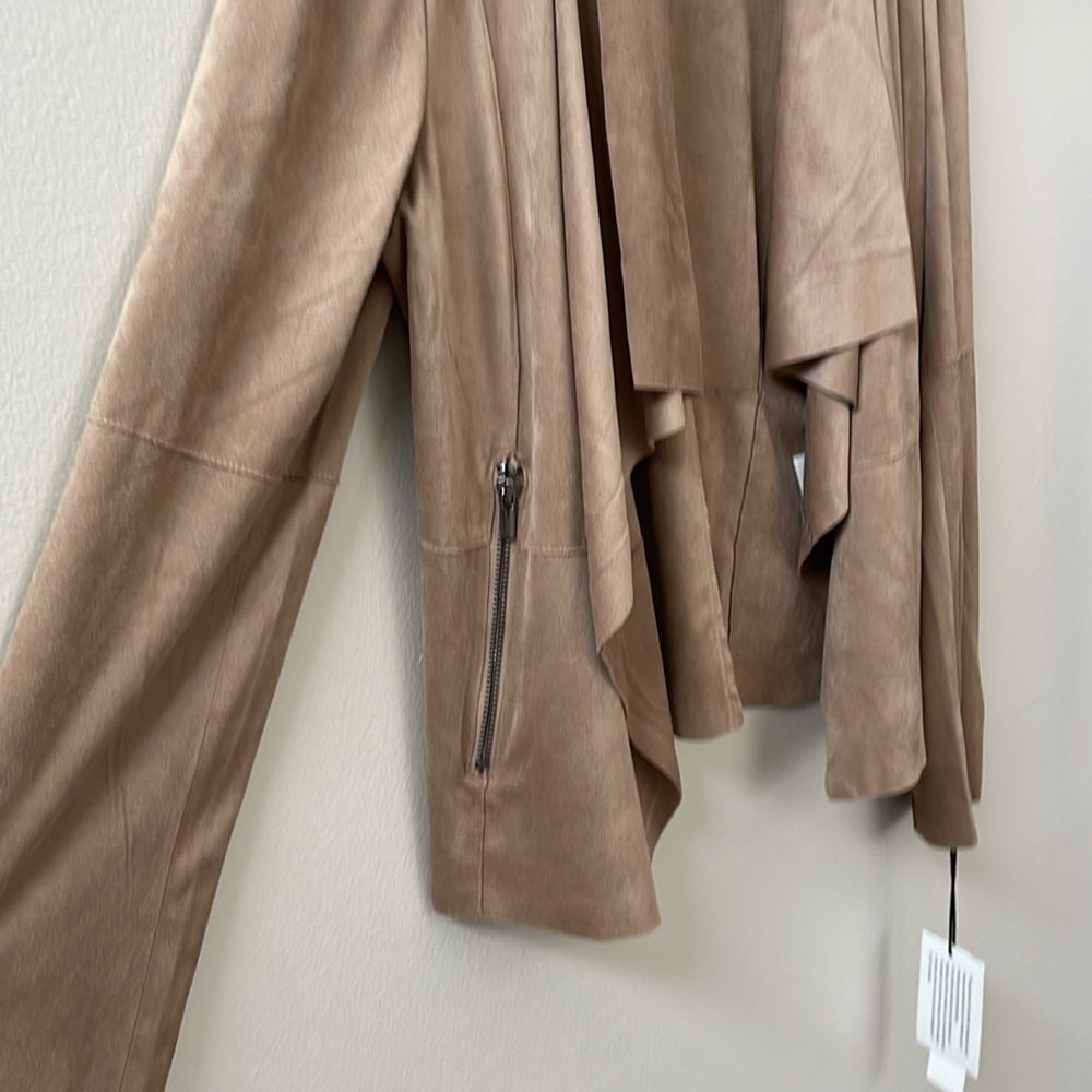 Bagatelle, Women’s Faux-Suede Drape-Front Jacket Sz M - Picture 9 of 14